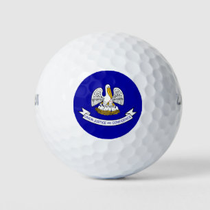 Balles De Golf Wilson Golf Ball avec le drapeau de la Louisiane, 