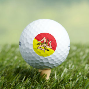 Balles De Golf Wilson Golf Ball avec le drapeau de la Sicile, Ita