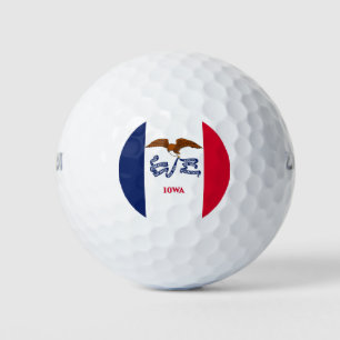 Balles De Golf Wilson Golf Ball avec le drapeau de l'Iowa, USA