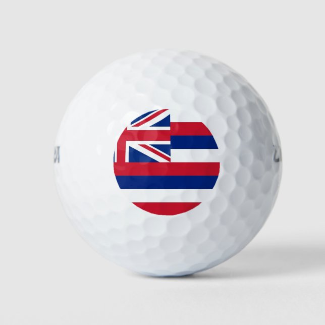Balles De Golf Wilson Golf Ball avec le drapeau d'Hawaii, USA (Devant)
