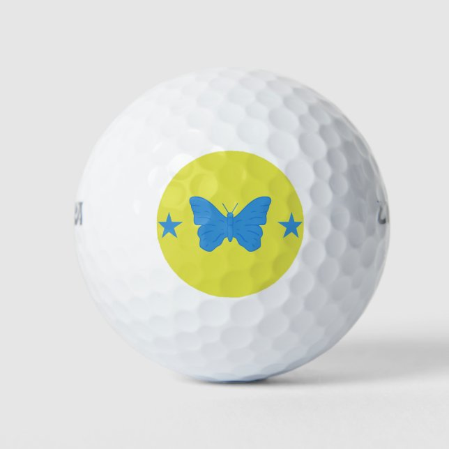 Balles De Golf Wilson Golf Ball with flag of Bady Bassit (Devant)
