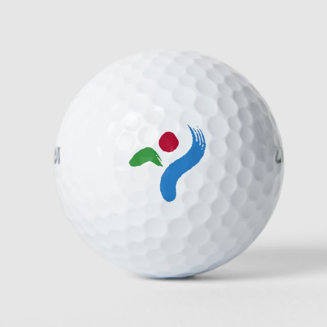Balles De Golf Wilson Golf Ball with flag of Seoul, South Korea (Devant)