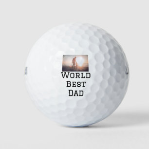 Balles De Golf World best dad ever fat ajouter nom texte sport te