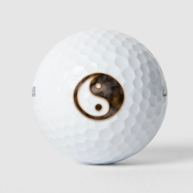 Balles De Golf Yin Yang (Devant)