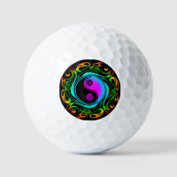 Yin Yang Psychedelic Rainbow Tattoo