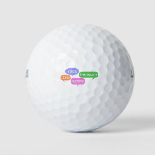 Balles De Golf Yoga Spiritualité Zen Méditation Discours Bulles
