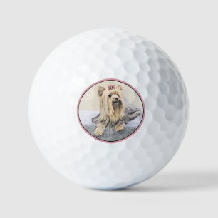 Balles De Golf Yorkshire Terrier Peinture - Cute Original Chien A