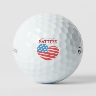 Balles De Golf 'Your Vote Matters' Midterm Elections Season
