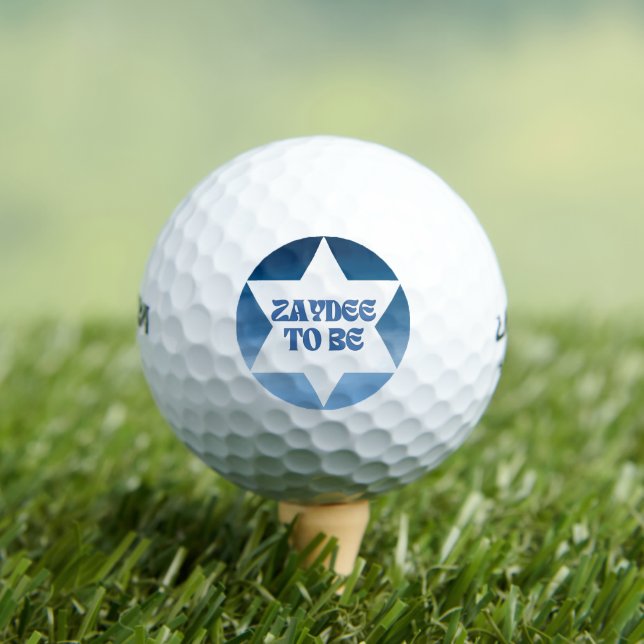 Balles De Golf "Zaydee to Be" Amusante Nouvelle aquarelle juive g (T-shirt Insitu)