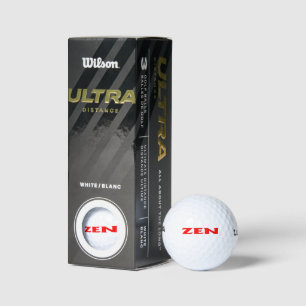 Balles De Golf Zen rouge Wilson Ultra boules de golf 3 pk