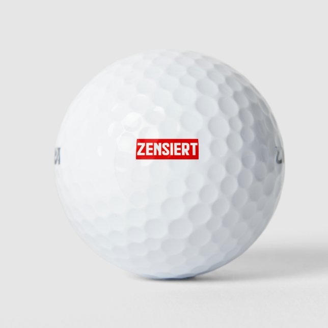 Balles De Golf zensiert (Devant)