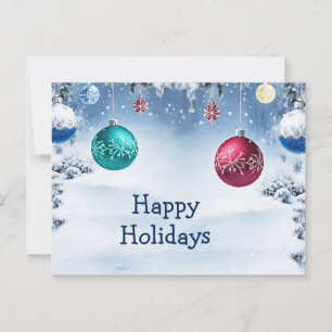 Balles de Noël Carte postale de Noël