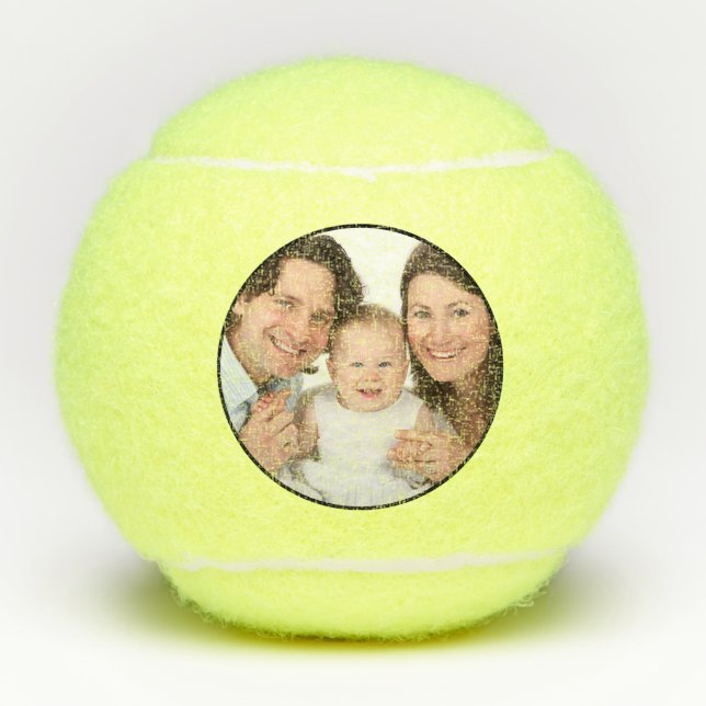 Balles De Tennis 1 photo personnalisée (Devant)