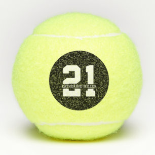 Balles De Tennis 21e anniversaire personnalisé Moderne et élégant