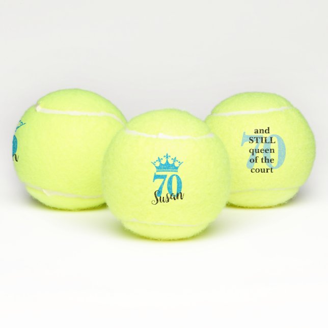 Balles De Tennis 70e anniversaire Funny Court Queen  (Multiple)