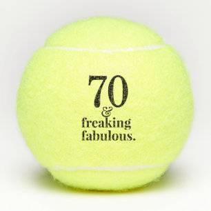 Balles De Tennis 70e anniversaire Funny & Fab Custom Age Motivation