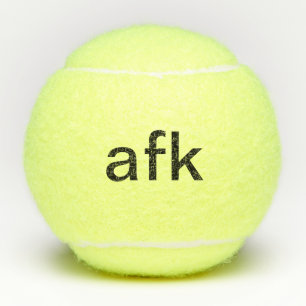 Balles De Tennis afk - loin du clavier en texte de typographie noir