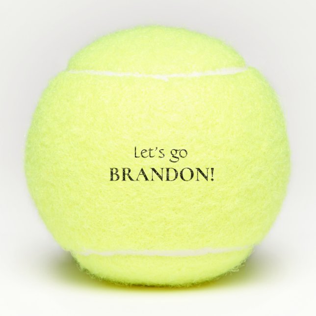 Balles De Tennis Allons-y Brandon Funny (Devant)
