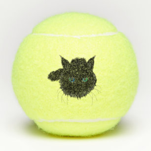 Balles De Tennis Animaux de Tennis Balls Black Car - I Love Animaux