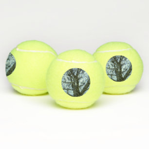 Balles De Tennis Arbre Silhouette photo Tennis Balls