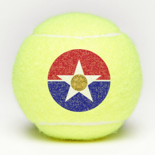 Balles De Tennis Bal de Tennis Patriotique avec Dallas