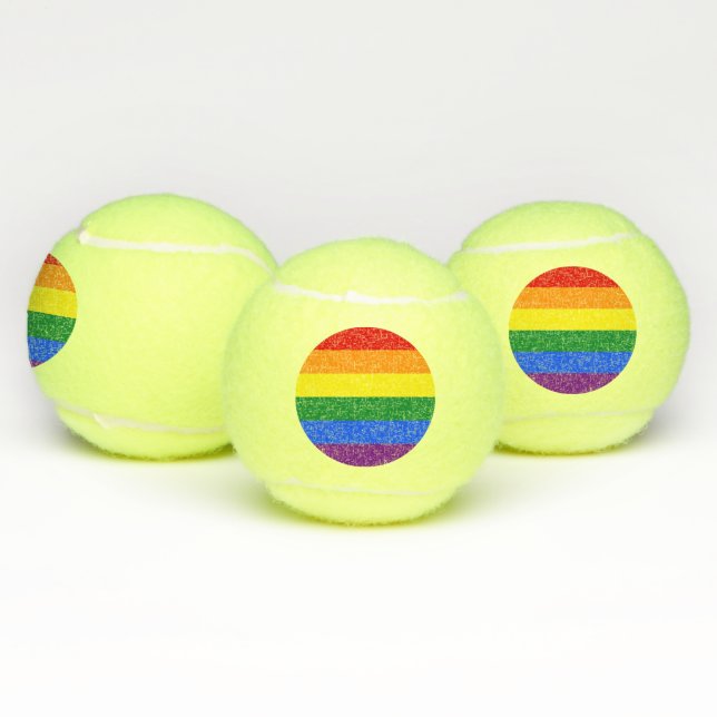 Balles De Tennis Bal de tennis patriotique avec drapeau de fierté L (Multiple)