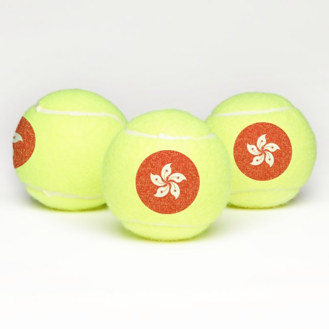 Balles De Tennis Bal de tennis patriotique avec drapeau de Hong Kon (Multiple)