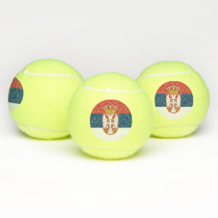 Balles De Tennis Bal de Tennis Patriotique avec Drapeau de Serbie