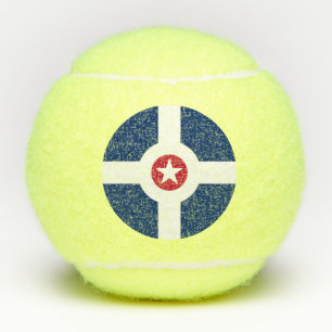 Balles De Tennis Bal de tennis patriotique avec drapeau d'Indianapo