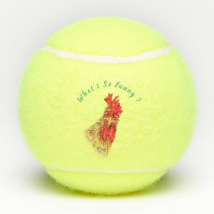 Balles De Tennis Ballons De Tennis Drôle Surpris Curieux Coq