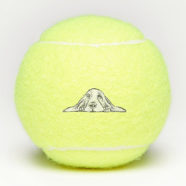 Balles De Tennis basset blanc (Devant)