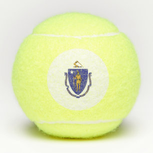 Balles De Tennis Boule de tennis de pénn avec drapeau du Massachuse
