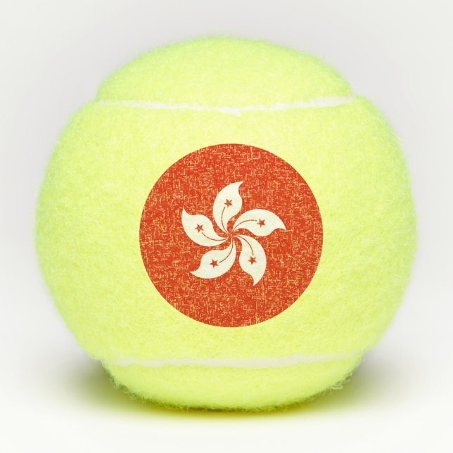 Balles De Tennis Boule de tennis Penn avec drapeau de Hong Kong (Devant)