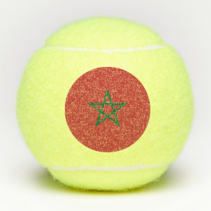 Balles De Tennis Boule de tennis Penn avec drapeau du Maroc