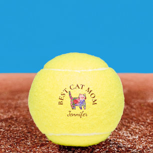 Balles De Tennis Cadeau de la fête des mères pour maman de chat - N
