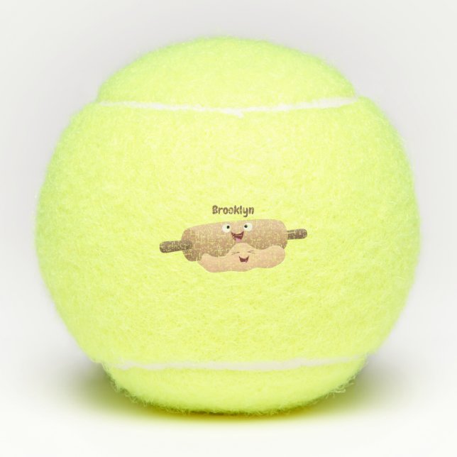 Balles De Tennis Caricature à pâte molle et à pâte molle (Devant)