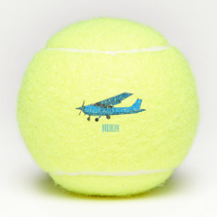 Balles De Tennis Caricature d'avion à voilure fixe