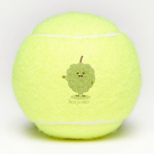 Balles De Tennis Caricature de chérimoya à la crème anglaise