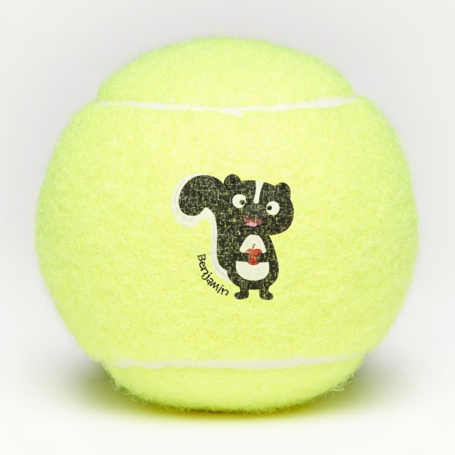 Balles De Tennis Caricature de skunk jote happy (Devant)