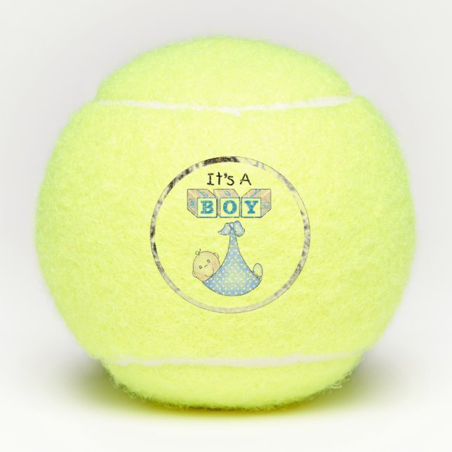 Balles De Tennis C'est un garçon (Devant)