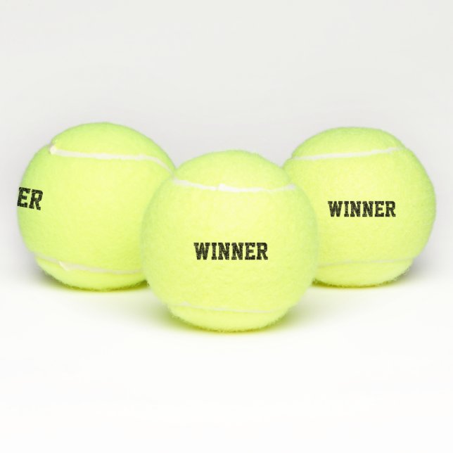 Balles De Tennis Champion Motivationnel de la Typographie (Multiple)