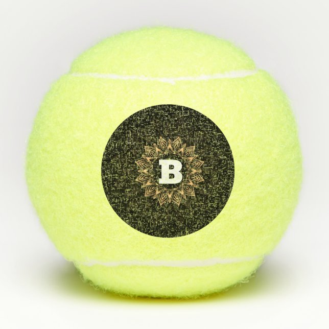 Balles De Tennis Championnat initial de pénn sur mesure Monogramme  (Devant)