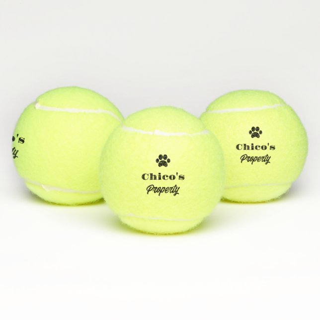 Balles De Tennis Chasse-chien personnalisée avec humour (Multiple)