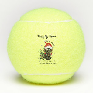 Balles De Tennis Chat C'est bon Je vais bien tout Noël