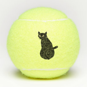 Balles De Tennis Chat noir -
