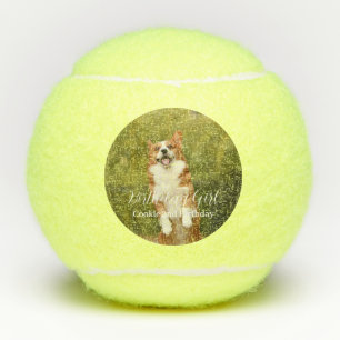 Balles De Tennis Chien Birthday Girl Photo moderne