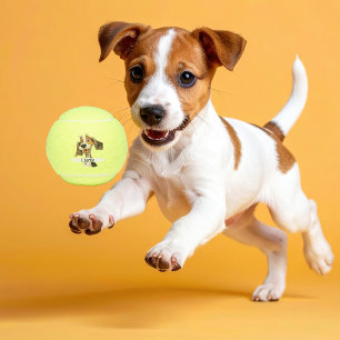 Balles De Tennis Chien de chiot mignon personnalisé