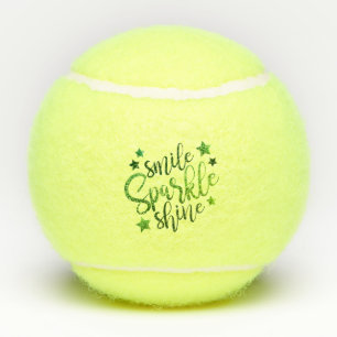 Balles De Tennis Citation Inspirative Vert Brillant Sourire