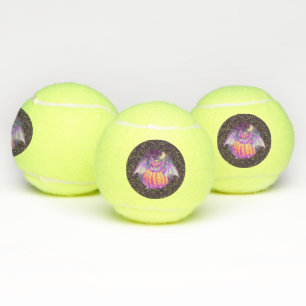 Balles De Tennis Citrouille Suit Purple Bat Night Fog Art