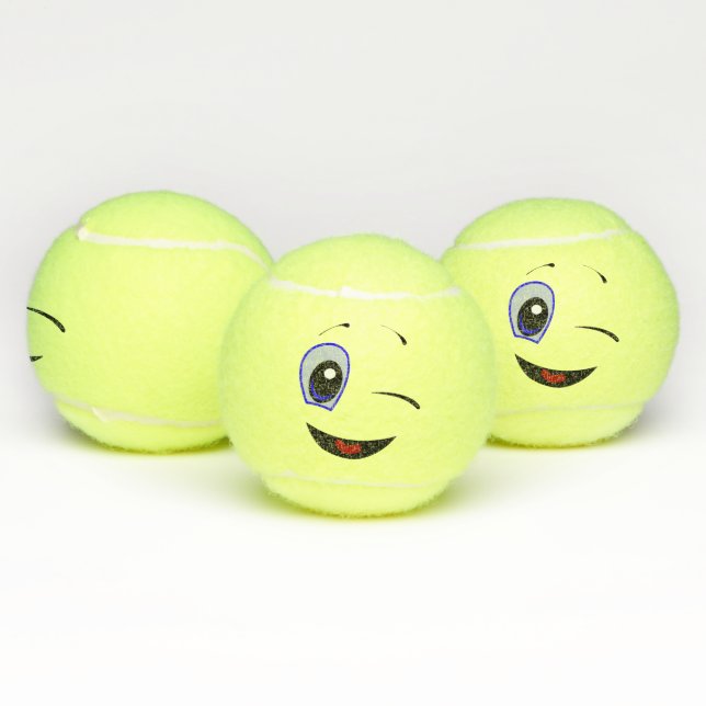 Balles De Tennis Cligner de l'oeil Emoji (Multiple)